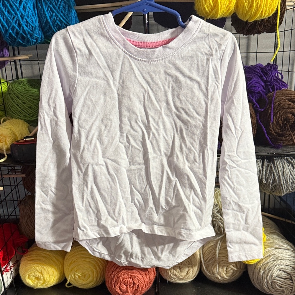 Classic White Long Sleeve Kids Tee